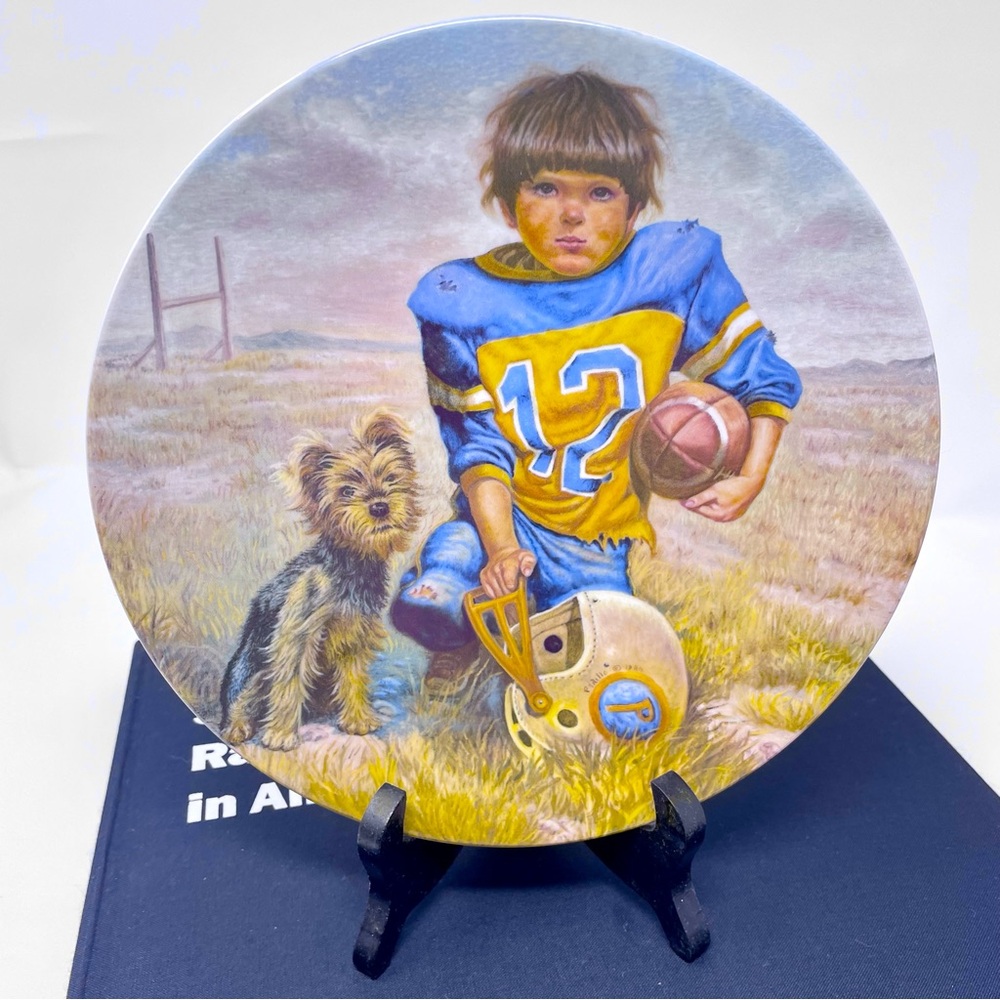 Vague Shadows Ltd. “The Quarterback” Gregory Perillo Art Collector Plate Decor